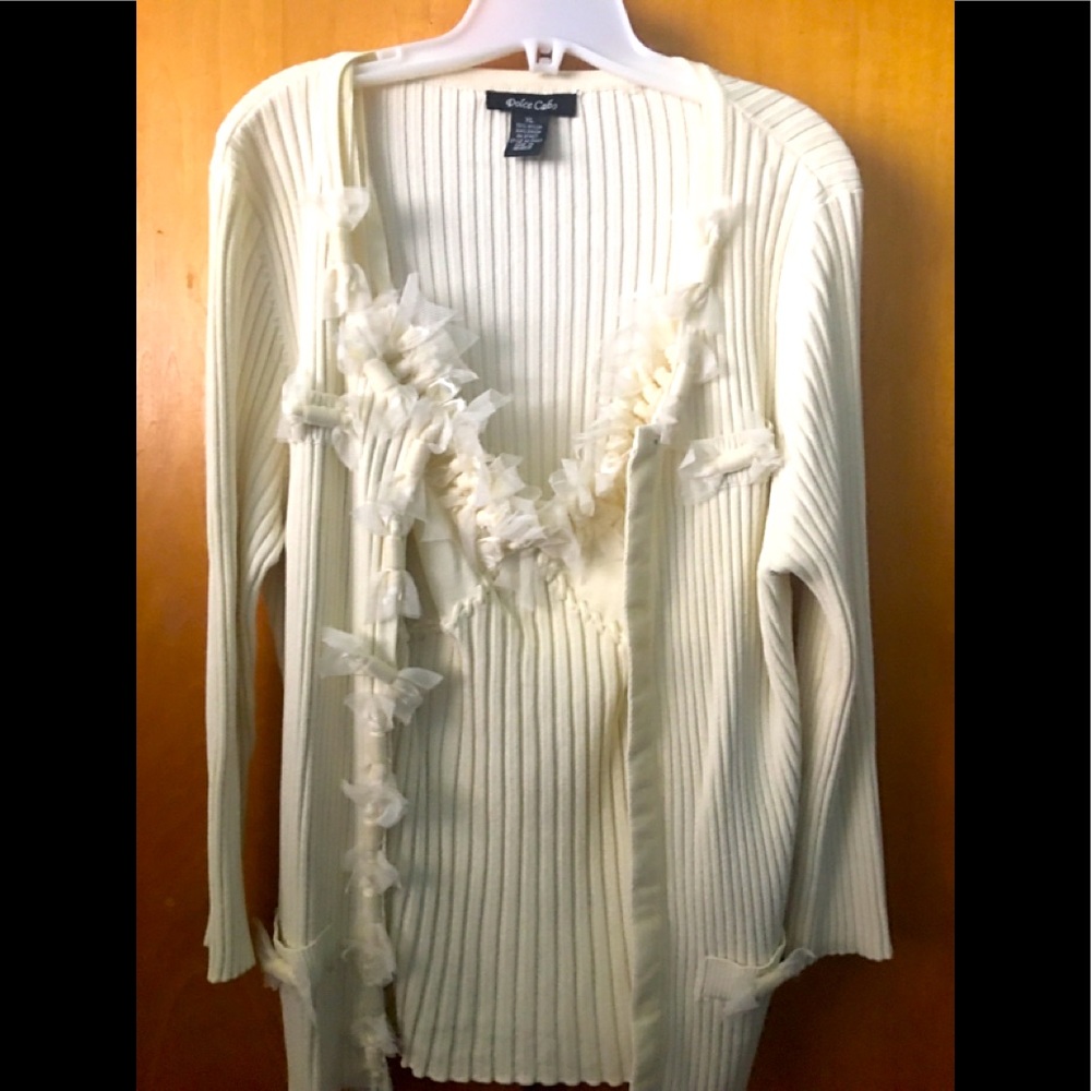2 Piece Light Sweater Set Women’s XL-Fits like Med